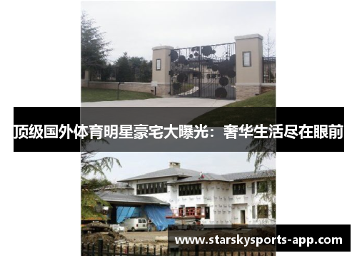 顶级国外体育明星豪宅大曝光：奢华生活尽在眼前